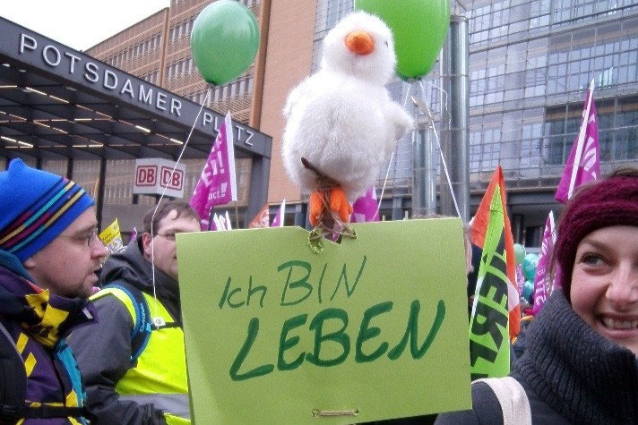 Wir haben es satt 2016 in Berlin - Kreativer Protest zur Massentierhaltung